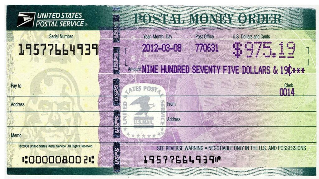 how to fill out a money order